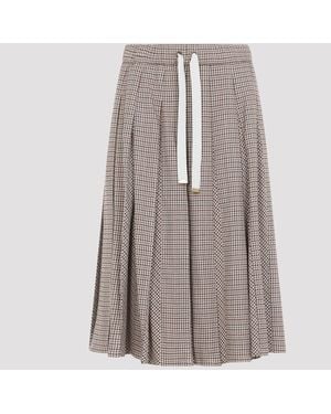 Moncler Geplooide Rok - Bruin