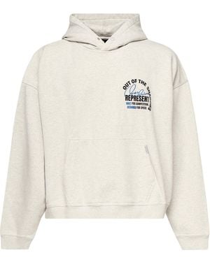 Represent "Out Of The Shadows" Cremefarbener Hoodie - Weiß
