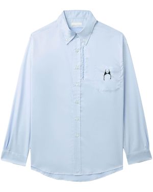 Random Identities Long Sleeve Shirt With Bra Logo Ran03B001 - Blue