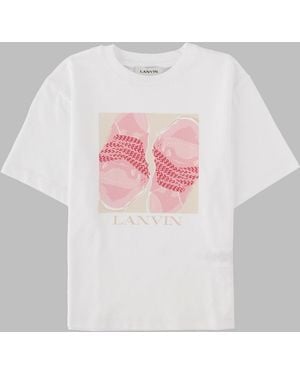 Lanvin Mini Stylish Tee For Girls - Pink