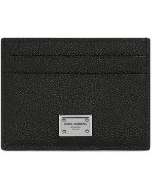 Dolce & Gabbana Schwarzer Kartenhalter Mit Logoplakette