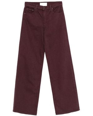 Mother Wide-Leg Denim Jeans - Purple