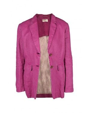 Prada Linen Belted Jacket - Pink