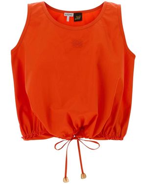 Loewe Poplin Paula S Ibiza Top - Red