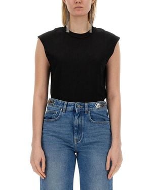 Rabanne Cotton T Shirt - Black