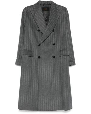 Paltò Wolle Doppelbrustmantel - Grau