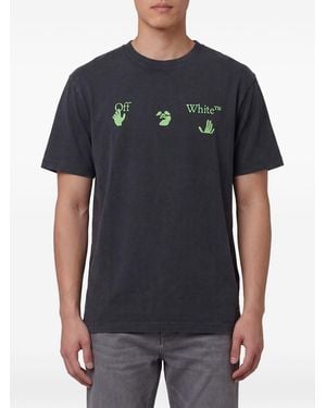 Off-White c/o Virgil Abloh Bacco Arrow Skate Cotton T Shirt - Black