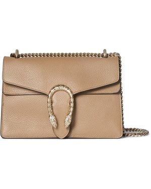 Gucci Shoulder Bag Dionysus Calf Skin - Natural