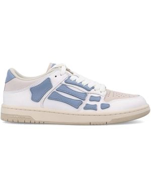 Amiri Blaue Skel-Top Sneakers Mit Skelett-Applikationen