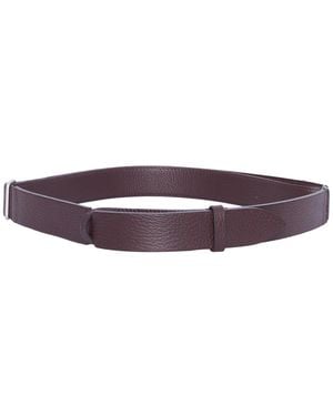 Claudio Orciani Textured Calf Leather Innovative Belt - Purple