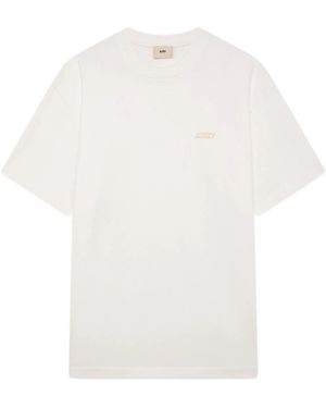 Autry T-Shirt Met Geborduurd Logo - Wit