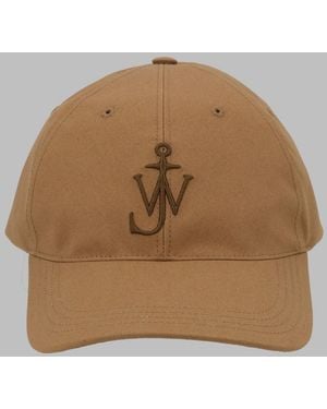 JW Anderson Embroidered Logo Baseball Cap - Brown