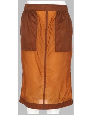 Saint Laurent Pencil Skirt Nylon - Orange