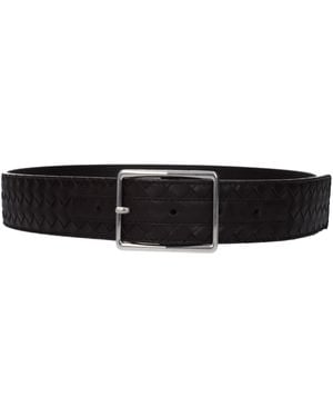 Bottega Veneta Cinture Uomo Pelle Marrone - Black