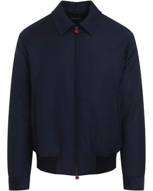 Kiton Bomber Jacket - Blue