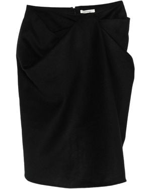 Entire studios Crease Skirt Wool - Black