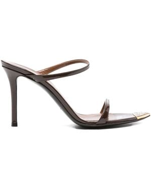 Giuseppe Zanotti Sandalen mit verziertem Absatz 100mm - Weiß