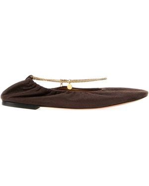 Stella McCartney Suede Ballet Flats - White
