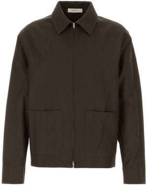 Umit Benan Chocolate Cotton Blend Norm Jacket For - Green