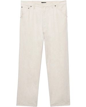 Prada Chambray Trousers - White