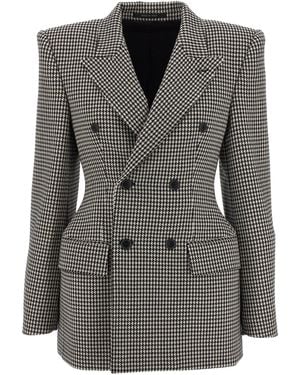 Balenciaga Blazer "Hourglass". - Schwarz