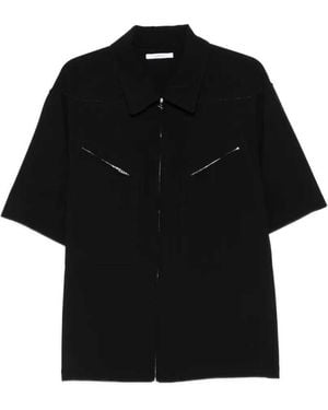Givenchy Couture Seam Hemd Aus Wollkrepp - Schwarz