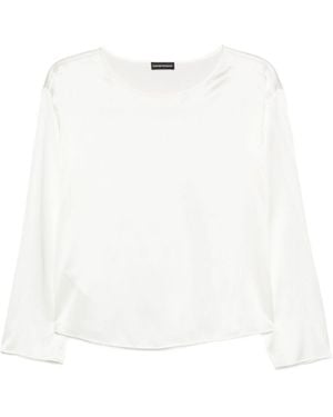 Emporio Armani Langärmelige Bluse - Weiß