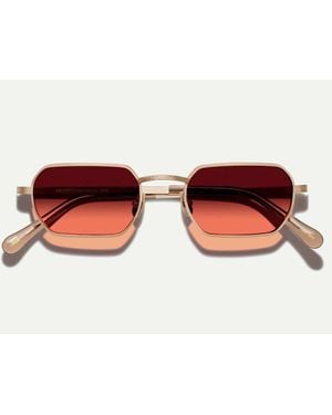 Moscot Lunettes de soleil Shmooz Or Rose/Rose Unisexe - Rouge