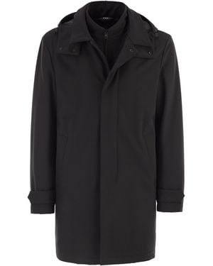Fay Morning Coat Travel - Black