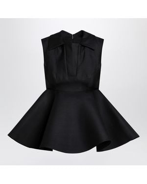Jacquemus Wool And Silk Spalla Top - Black