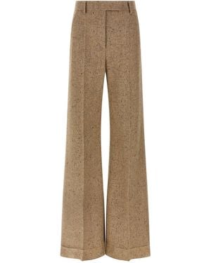 Valentino Garavani With Natte' Button Pants - Natural