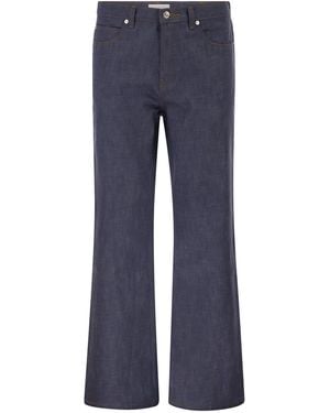 A.P.C. APC Vaqueros acampanados en denim de algodón - Azul