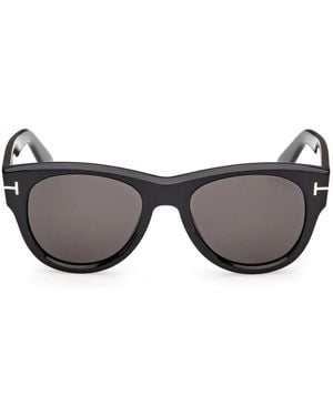 Tom Ford Zonnebril Ft1305 01 A Burton Zwart/rookgrijs Heren