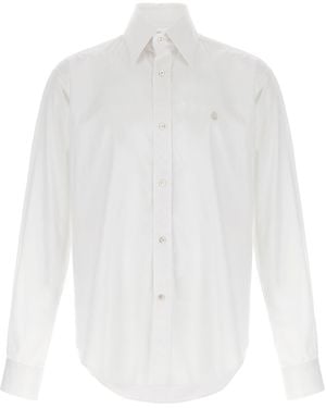 McQueen Hemd "Skull" - Weiß