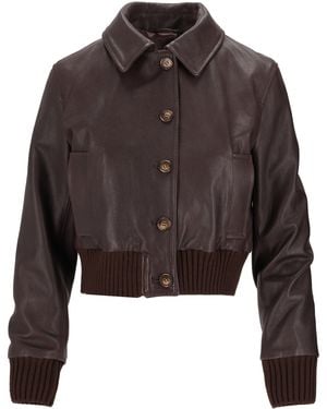 LA ROSE Jacket Capra - Brown