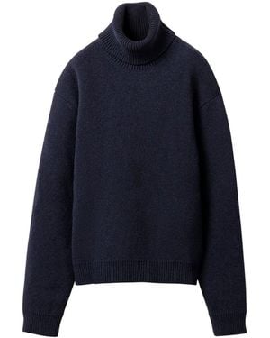 Miu Miu Wool C BRO Rollneck -Pullover - Blau