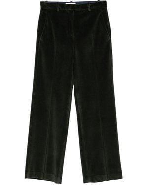 Circolo 1901 Cotton Wide-Leg Pants - Black