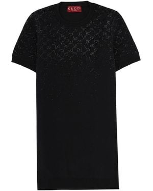 Gucci Wool Mini Dress - Black