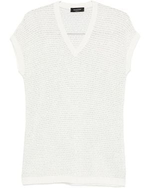 Fabiana Filippi Openwork Top - White