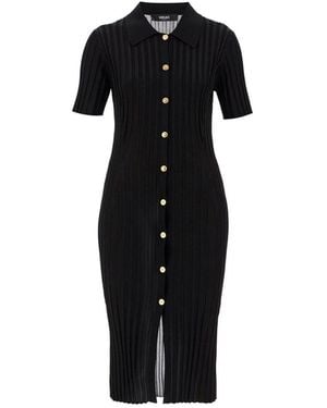 Versace Knitted Mini Dress - Black