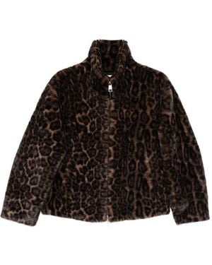 Apparis Brooks Faux Fur Jacket - Black