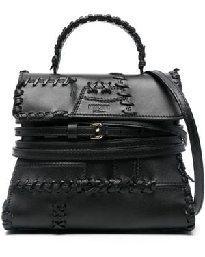 Moschino Ledertasche - Schwarz