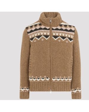 Moncler Medium Cardigan Jacket - Natural