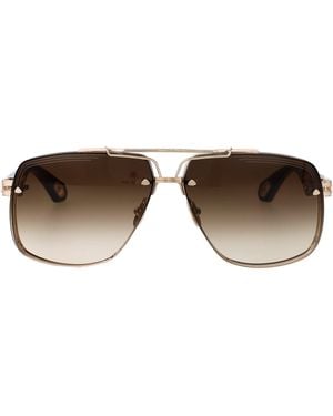 Maybach Aviator Sunglasses The King Ii Chg Wbd Z62 - Brown