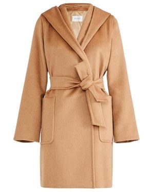 Max Mara Abrigo tipo bata de lana color camel Rialto de - Neutro