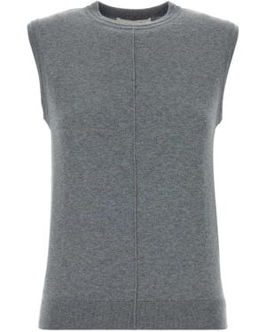Lisa Yang Cotton Blend Agna Vest - Grey