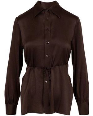 Semicouture Shirts - Brown