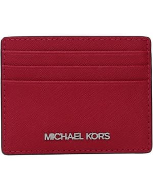 Michael Kors Document Holder Leather/Dark Raspberry - Red