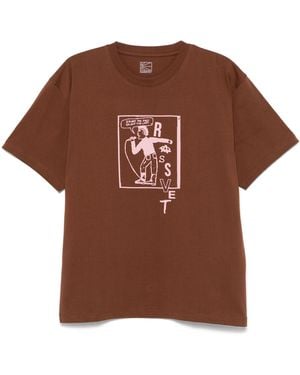 Rassvet (PACCBET) Rassvet (Paket) Männer Statement T -Shirt -Hemd -Strick - Braun