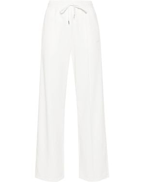P.A.R.O.S.H. Logo-Embroidered Straight Trousers - White